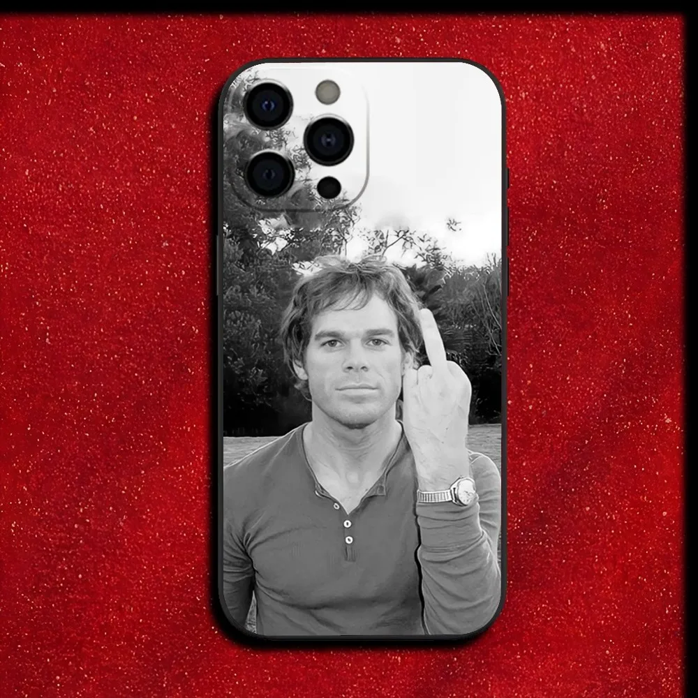 Чехол для телефона D-Dexter Morgan iPhone 16 15 14 13 12 11 Pro X XS Max XR Plus Mini Soft Black Cover