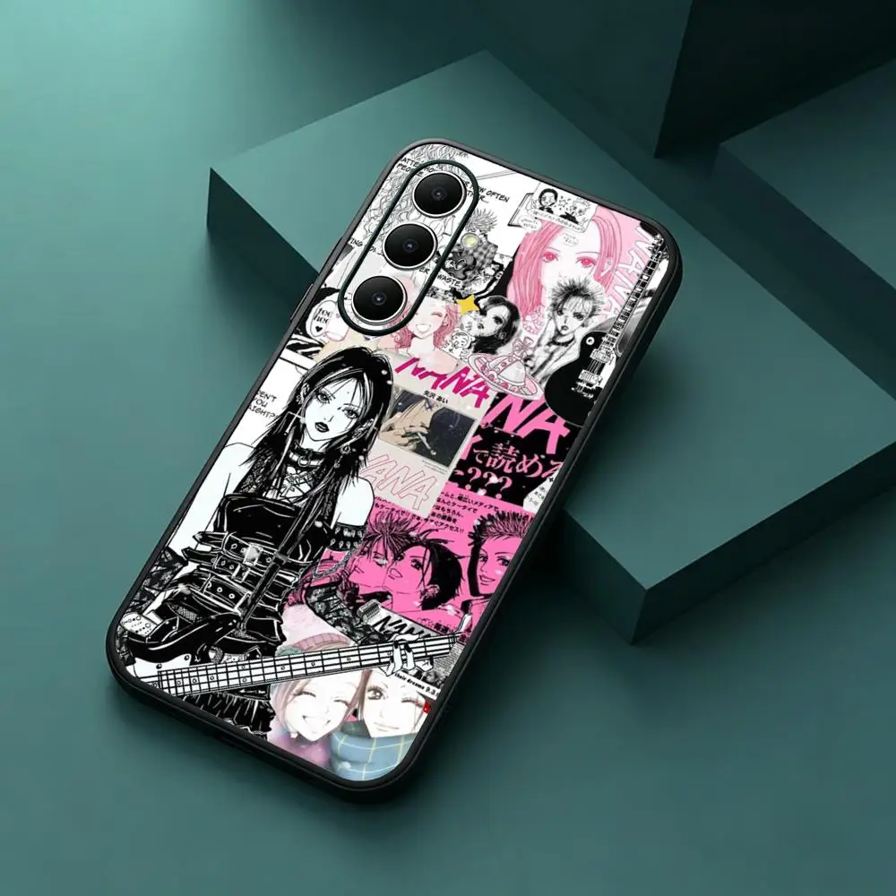 Фото Модный чехол для телефона с дизайном аниме-девушки Нана для Samsung Galaxy S26 S25 S24 S23 S22 S21 S20 Plus Ultra Note20, мягкий, черный №4