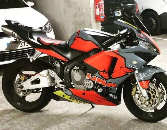 

4 подарка, новый комплект обтекателей из АБС-пластика для мотоцикла, подходит для HONDA CBR600RR F5 2003 2004 03 04, кузов красного и матового цвета на зака...