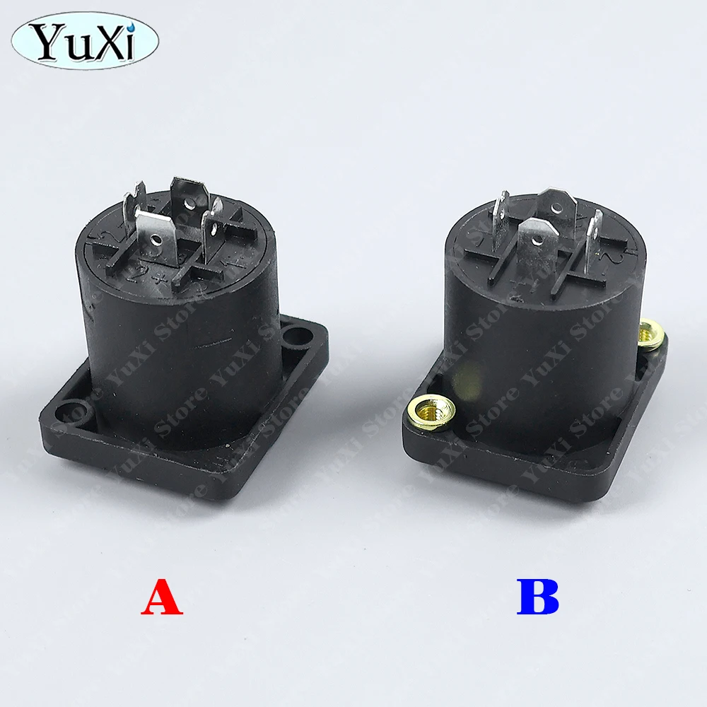 2-20 шт. XLR 4-контактный разъем Speakon для монтажа на панель, 4-полюсный гнездовой разъем Powercon, аудио-видео кабель-адаптер XLR (art.: 3920da01b2390) - 3920da01b2390