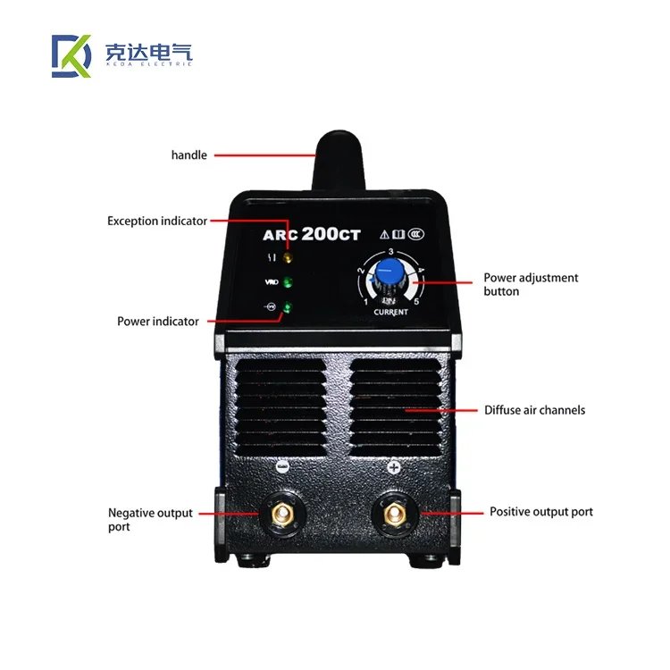Riland ARC 200CT Небольшой бытовой ручной дуговой сварочный аппарат постоянного тока