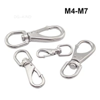 304 stainless steel snaps with swivel eye key snap for ring dog buckle connector outdoor backpack hook