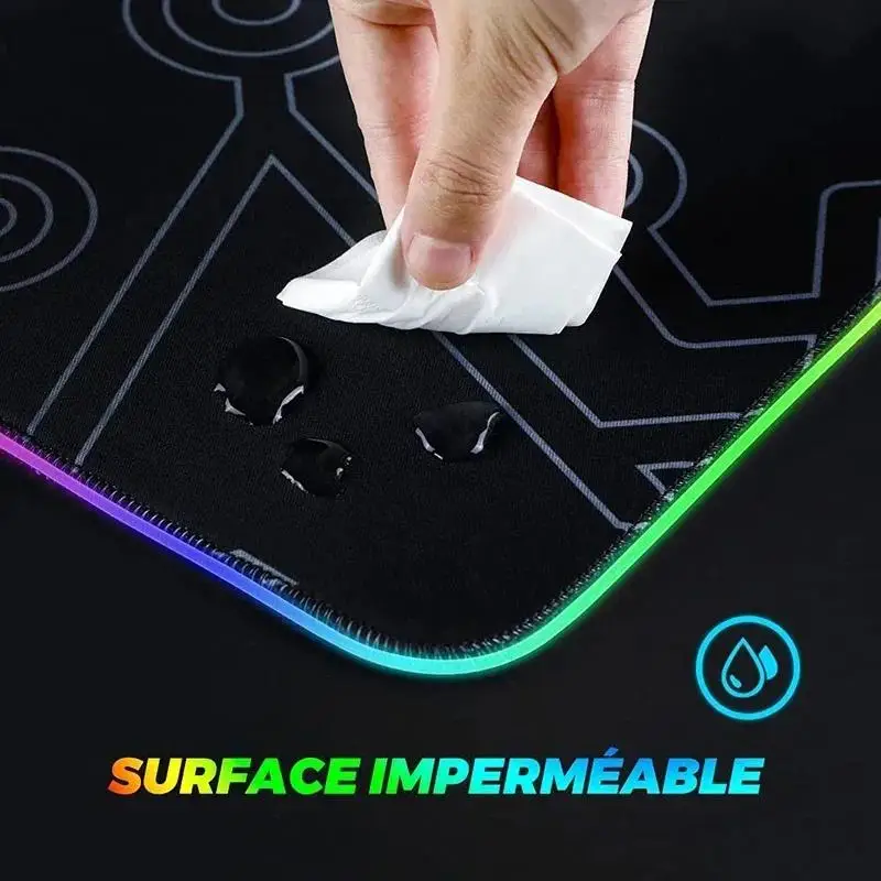 Любовный коврик для мыши RGB ПК геймерская клавиатура светящийся резиновые