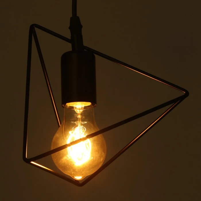 Светильник 2468/1 E27 40Вт черный 20х20х20-120 см 7353289