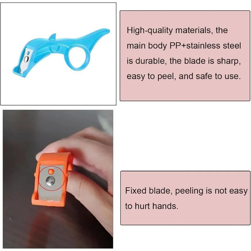 Овощечистка Из Нержавеющей Стали Кухонный Нож Портативное Ручное Устройство Для