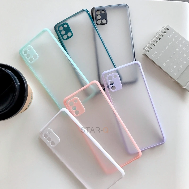 

Airbag Shockproof Matte Silicone Plastic Hard Case For Samsung Galaxy S20 Fe S21 Plus Ultra Note 20 Ultra 5G Bumper Back Cover