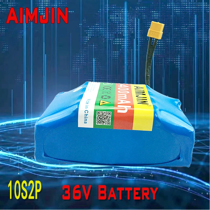 

10s2p 36V 5400mAh Lithium Rechargeable Battery Pack for Double Wheel Balance Vehicle Parts