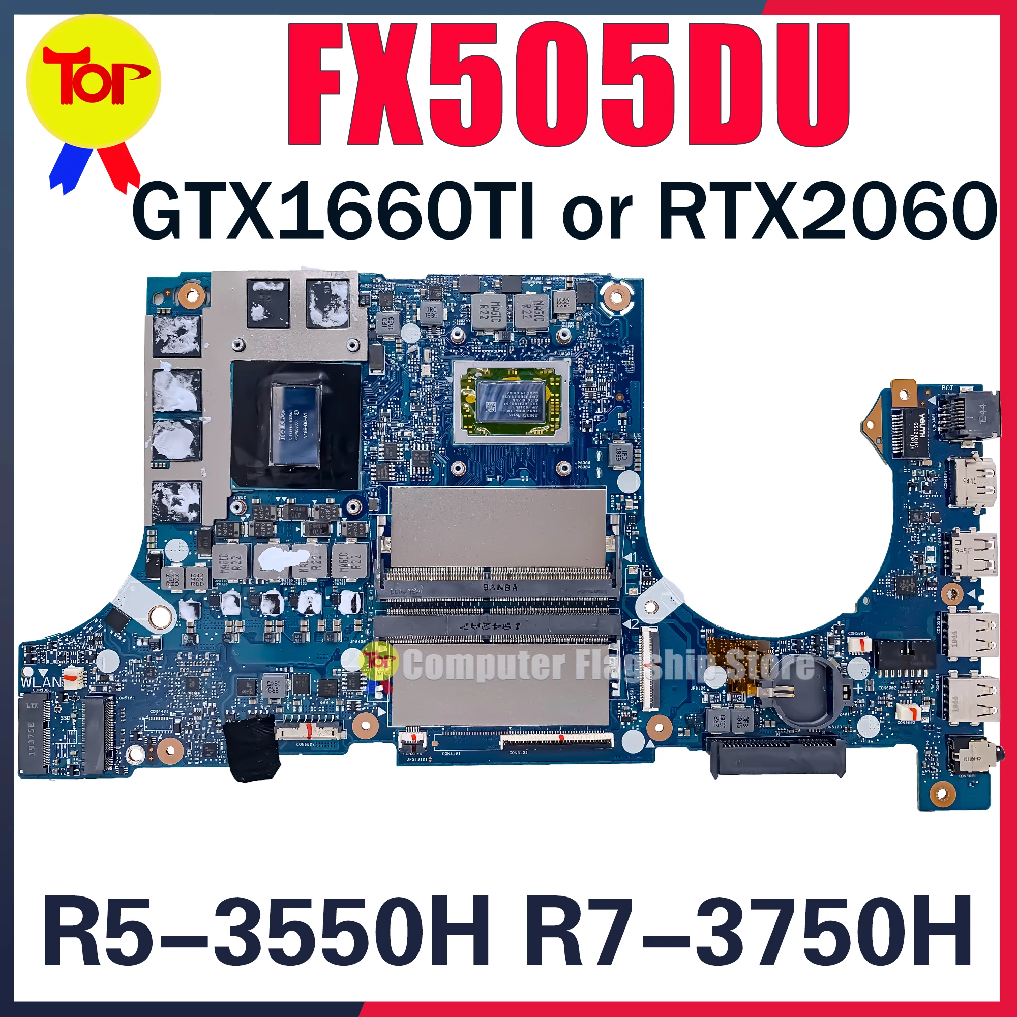 Материнская плата FX505DU для ноутбука ASUS FX505DV FX705DU FX95du FX95dv R5-3550H RTX2060/6G GTX1660TI/6G материнская плата Материнская плата FX505DU для ноутбука ASUS FX505DV FX705DU FX95du FX95dv R5-3550H RTX2060/6G GTX1660TI/6G материнская плата