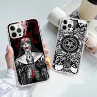pentagram 666 demonic satanic phone case for iphone 11 12 13 mini pro max 8 7 6 6s plus x 5 se 2020 xr xs case shell