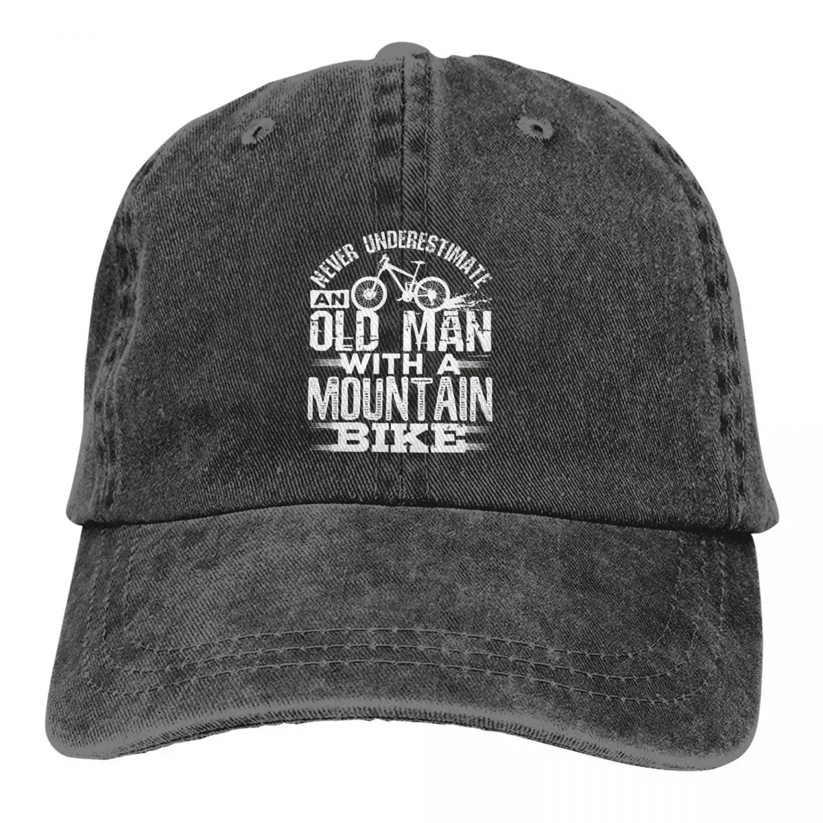 

Pure Color Dad Hats Old Man With A Mountain Bike Women's Hat Sun Visor Baseball Caps Cycling MTB Biking Peaked Cap