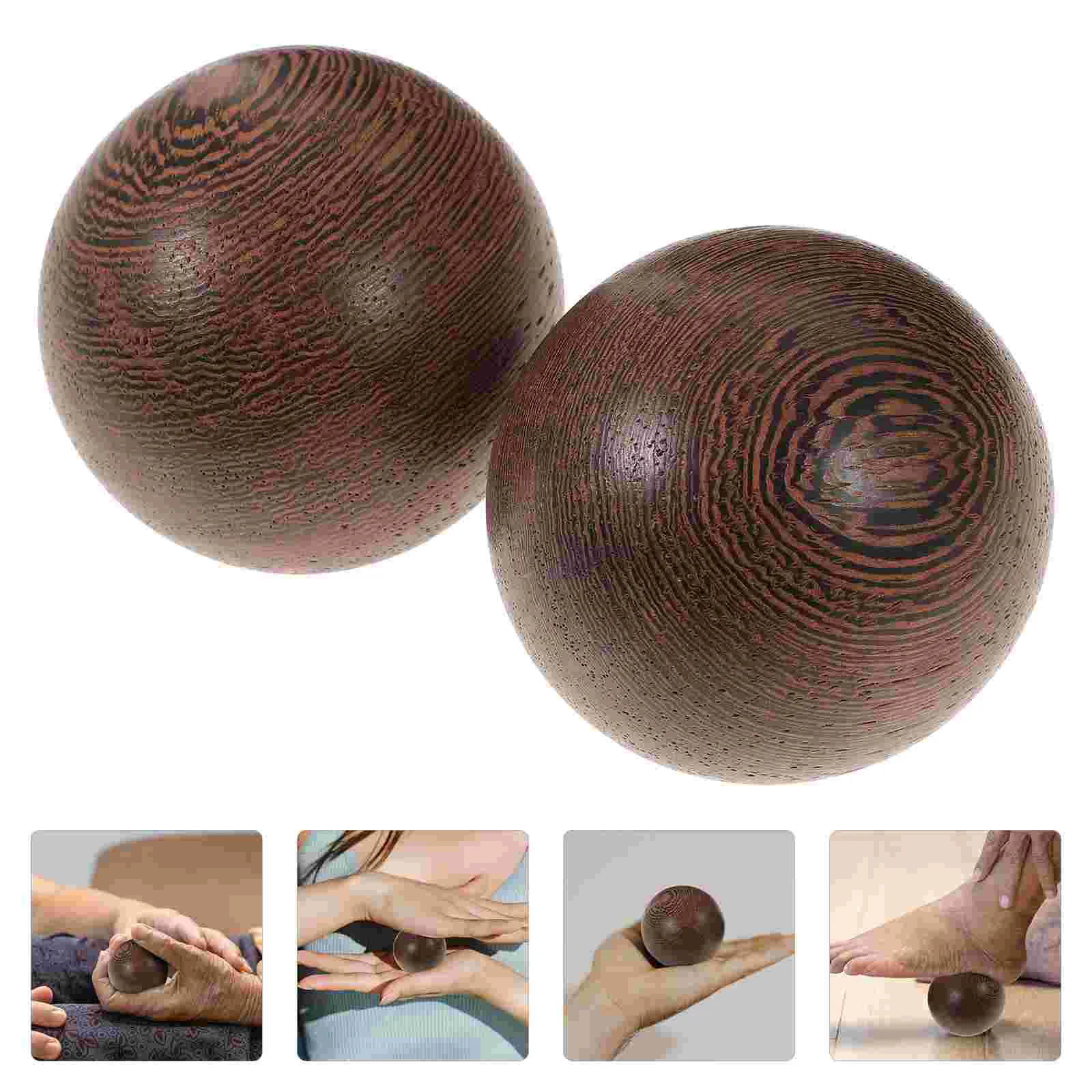 

Lacrosse Balls Baoding Fitness Ball Wrist Wood Balls Stress Hand Exercise Ball Roller Ball