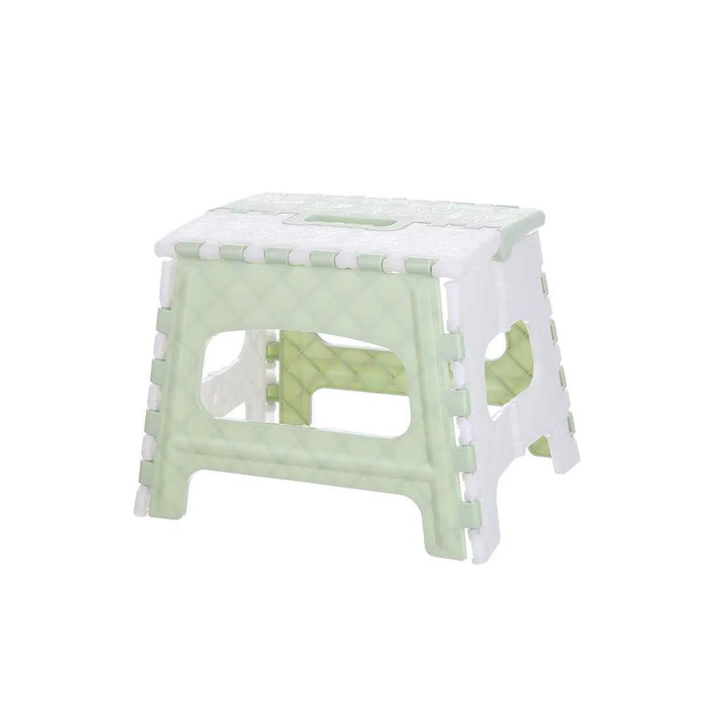 

Portable Step Stool Plastic Collapsible Child Chair Non-sliping Shower Sitting Stool