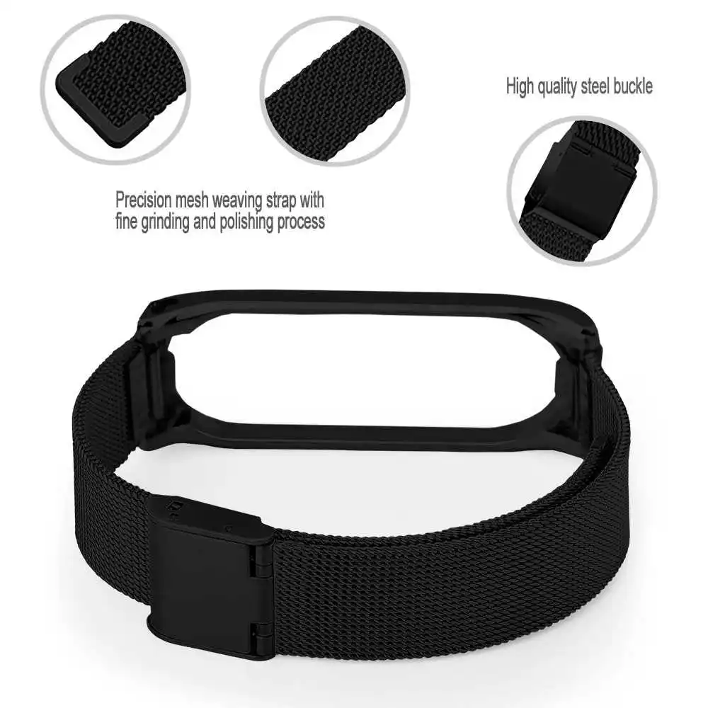 Ремешок из нержавеющей стали для наручных часов Xiaomi Mi Smart Band 3 4 | Наручные часы