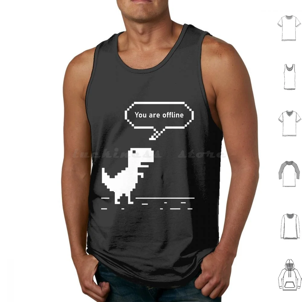 

You Are Offline Chrome Dinosaur 8 Bit Dinosaur Chrome Developer Masks Stickers Christmas Gift Thanksgiving Gift Halloween Tech