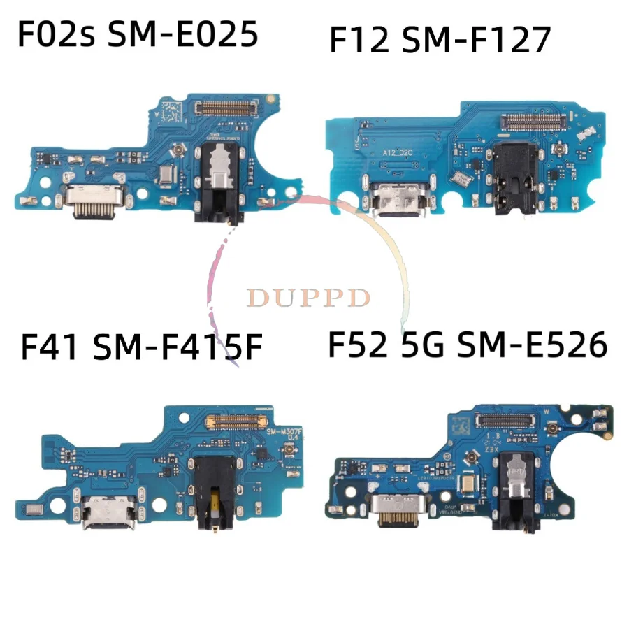 Для Samsung Galaxy F02s SM-F025 F12 SM-F127 F41 SM-F415F USB зарядное устройство зарядная плата док-порт соединитель гибкий кабель