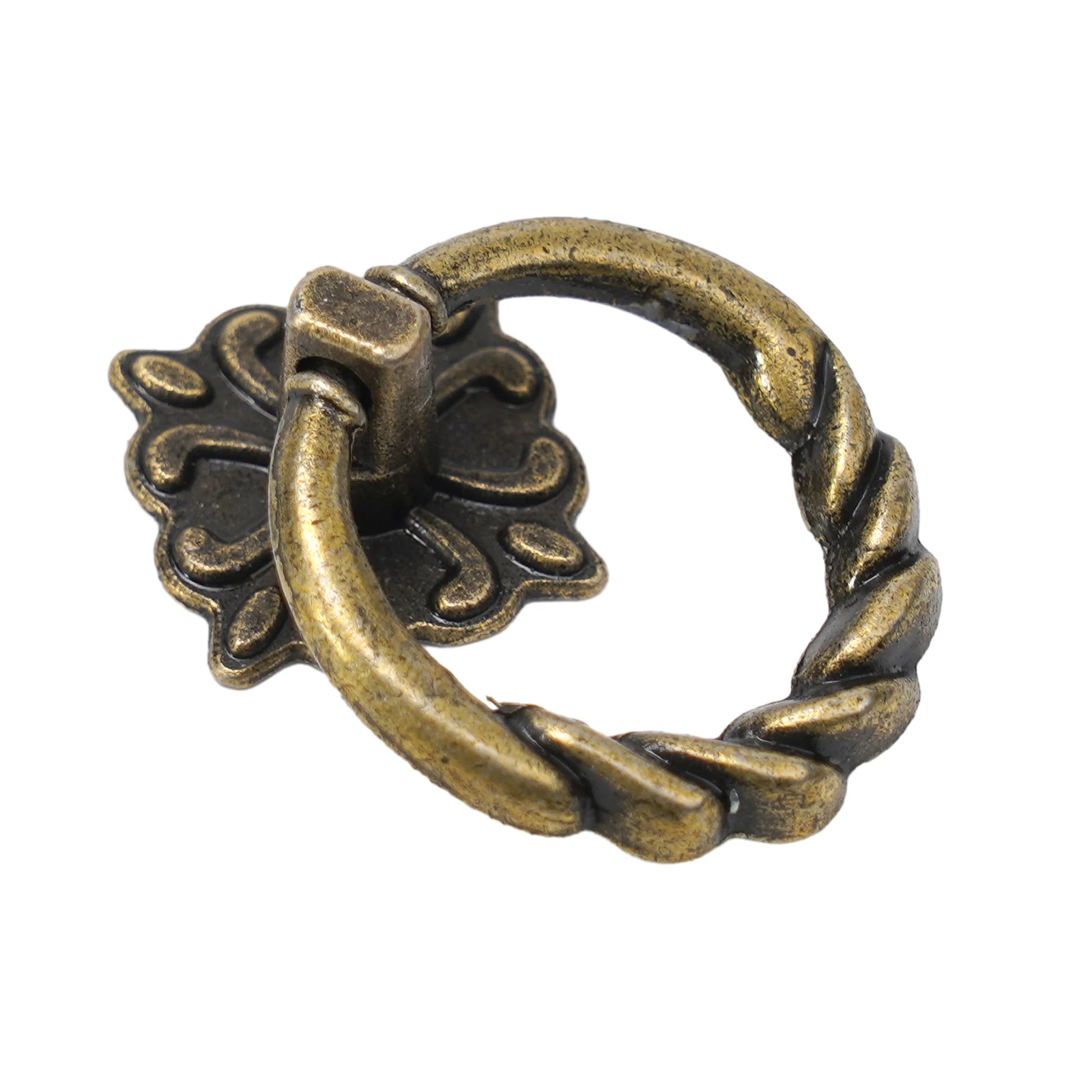 6 шт. винтажное круглое кольцо мебельная ручка европейский шкаф комод ручки для