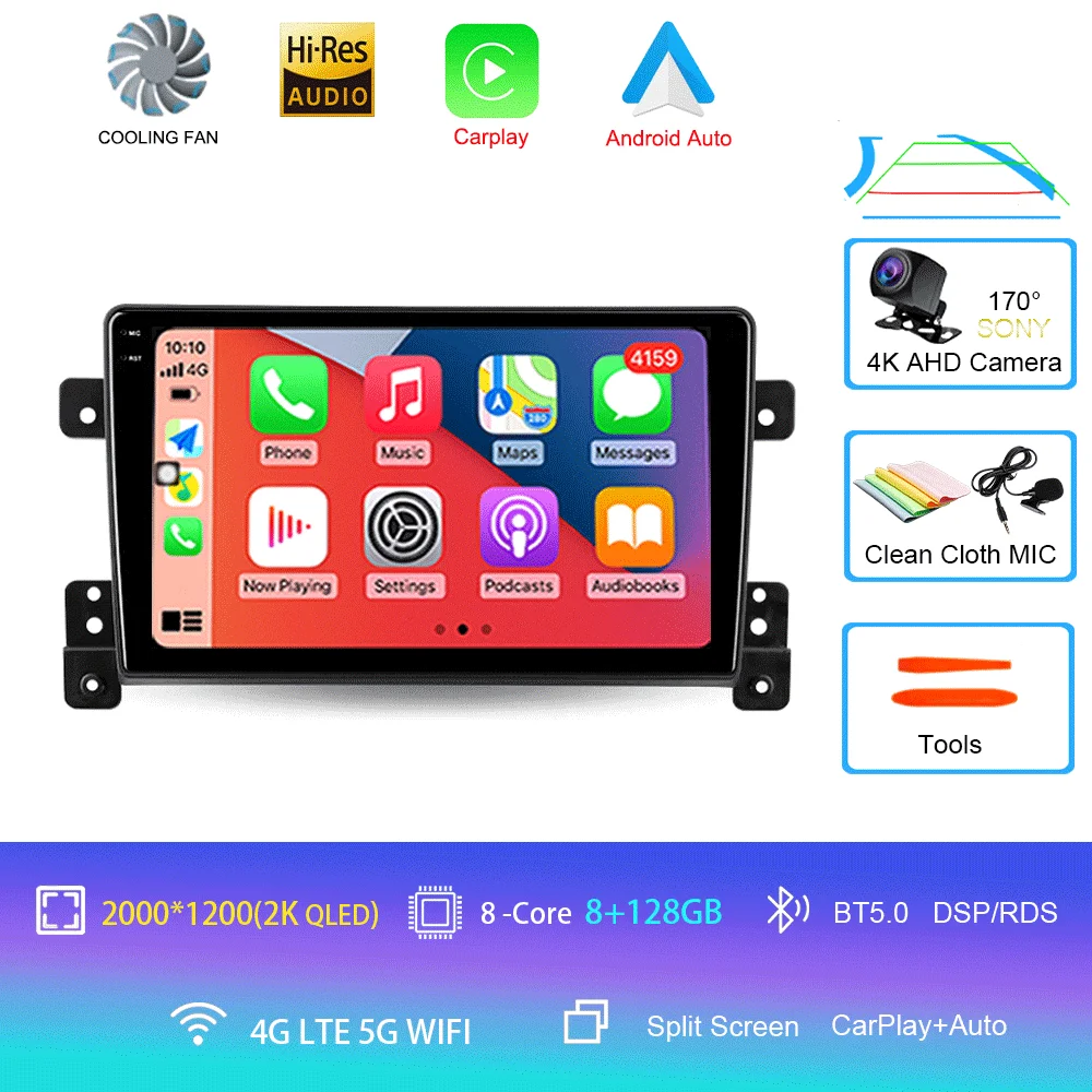 

Автомагнитола Android 16 для Suzuki Grand Vitara 3 2005-2015, мультимедийный плеер, видеонавигация, GPS, без 2DIN, без DVD