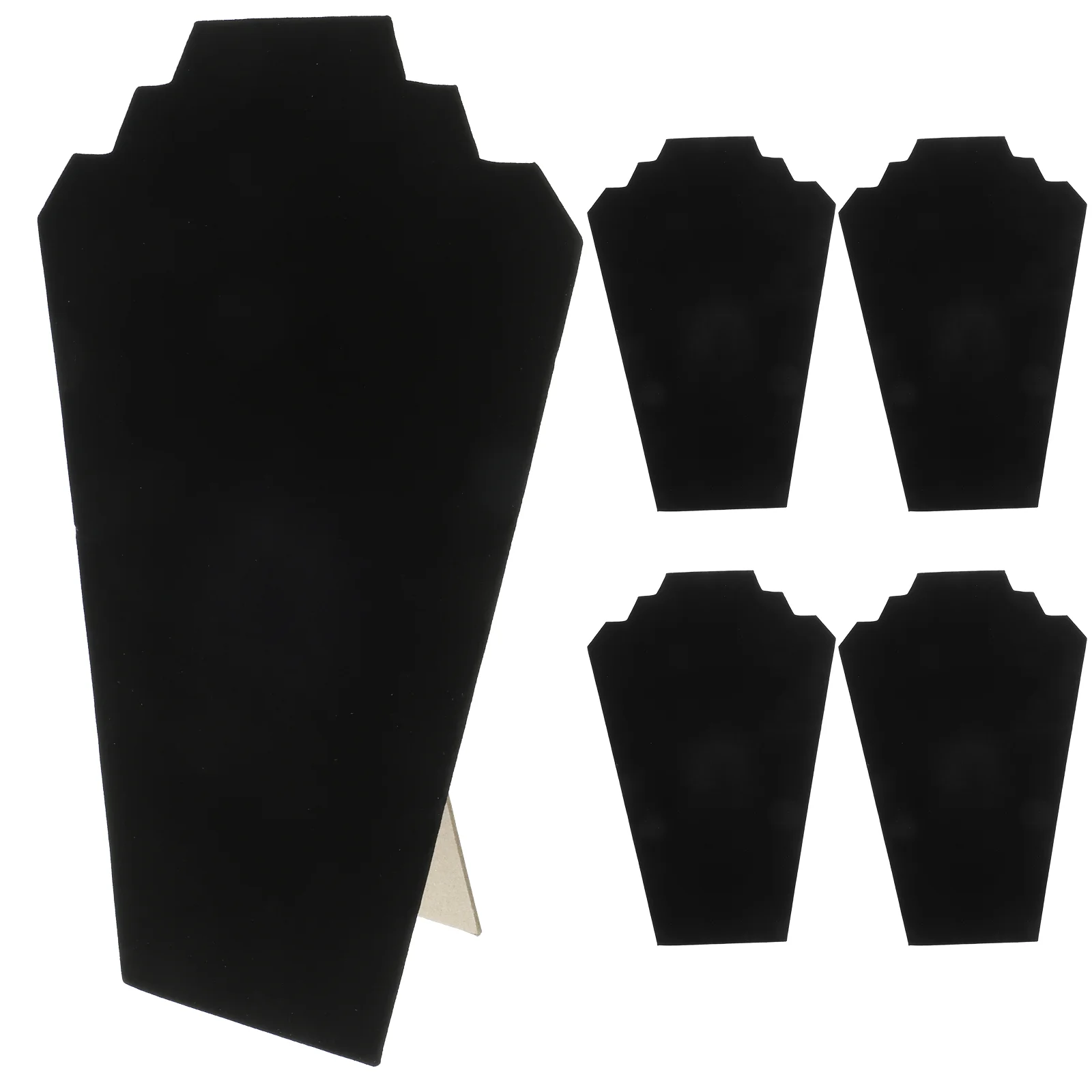 

5 Pcs Necklace Display Stand Organizer For Jewelry Showcase Earrings Choker Rack Selling Chain Bust Holder