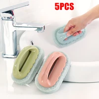 5pcs kitchen sponge brush cleaning tools household useful things strong decontamination brushes home other accessories gadgets