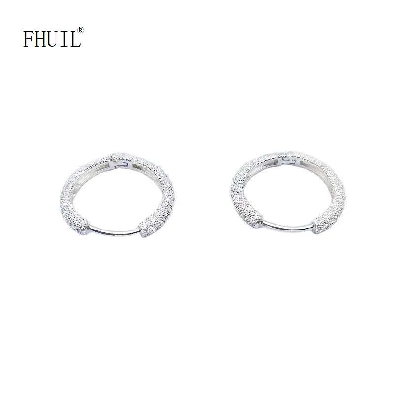 

Round Hoop Earrings For Women 2023 Trending S925 Silver Plated Ear Piercing Pendientes Korean Fashion Design Party Wedding Gift