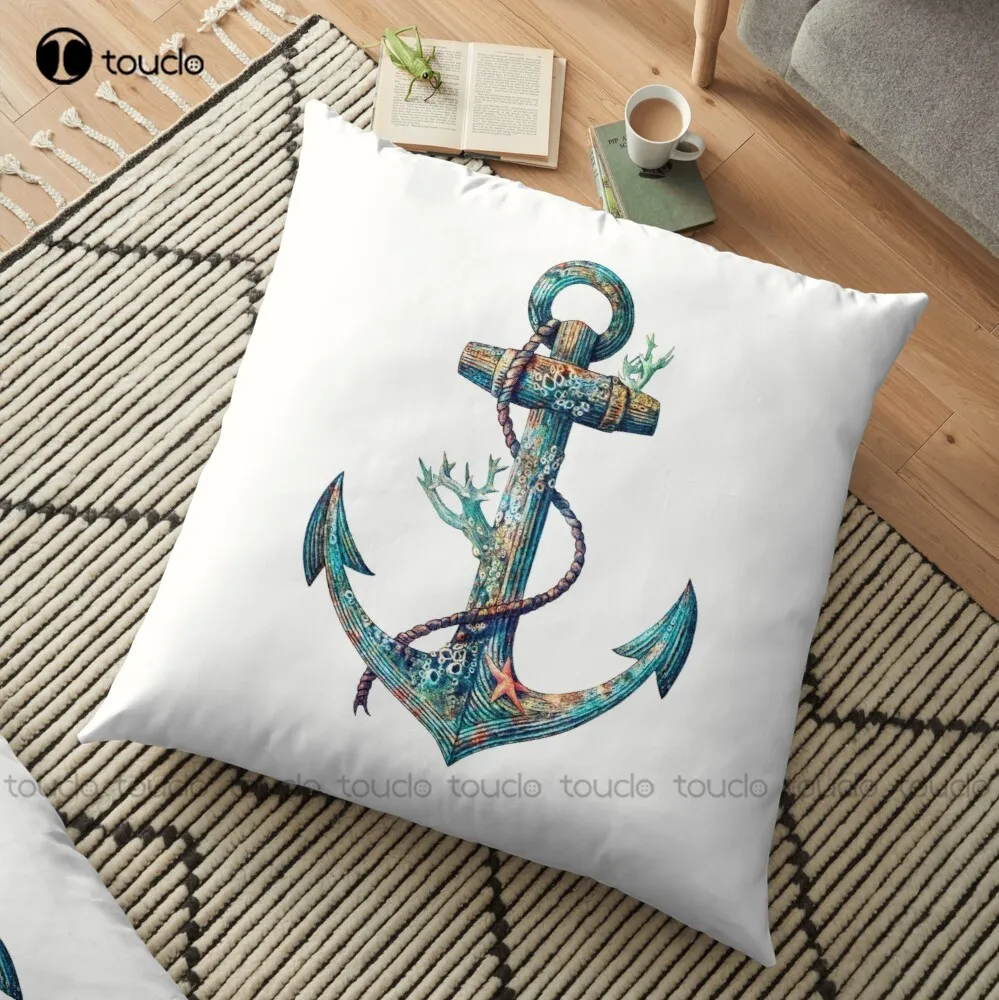 

Lost At Sea Throw Pillow Western Throw Pillows Polyester Linen Printed Zip Decor Pillow Case Home Hotel Fashion Bedroom Comfort