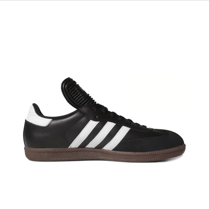 adidas originals Samba Classic leather trendcasual non-slip wearable low-top sneakers men's black and white