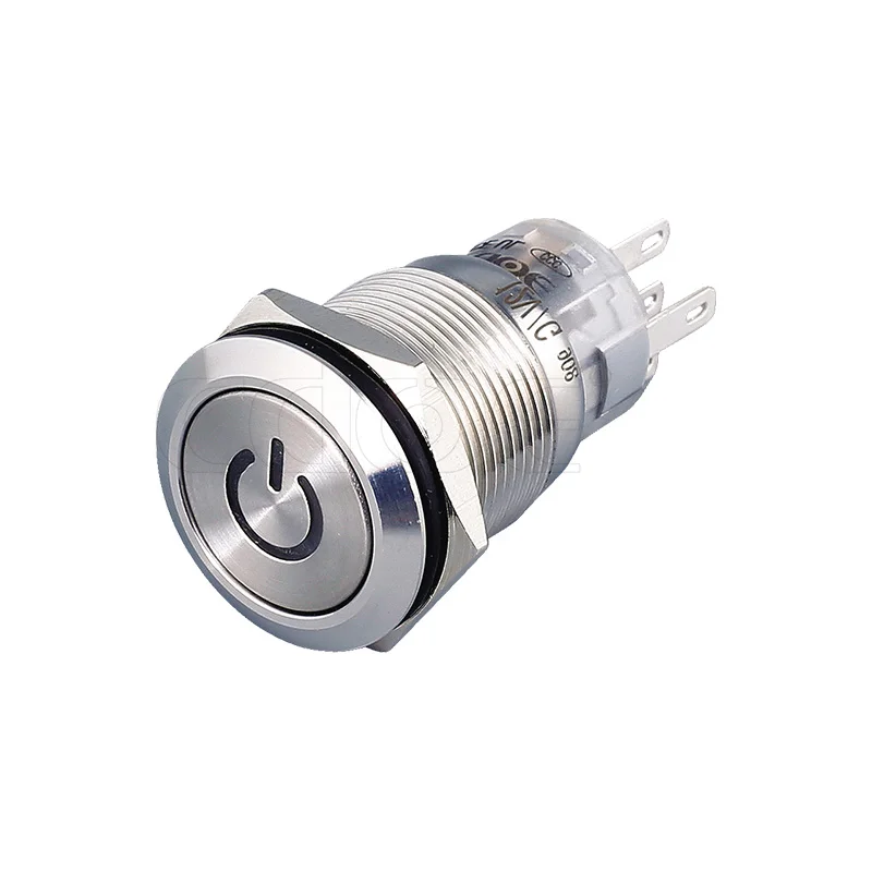 

Водонепроницаемая светодиодная лампа с кольцом-знаком мощности IP67, 19 мм, кнопочный переключатель