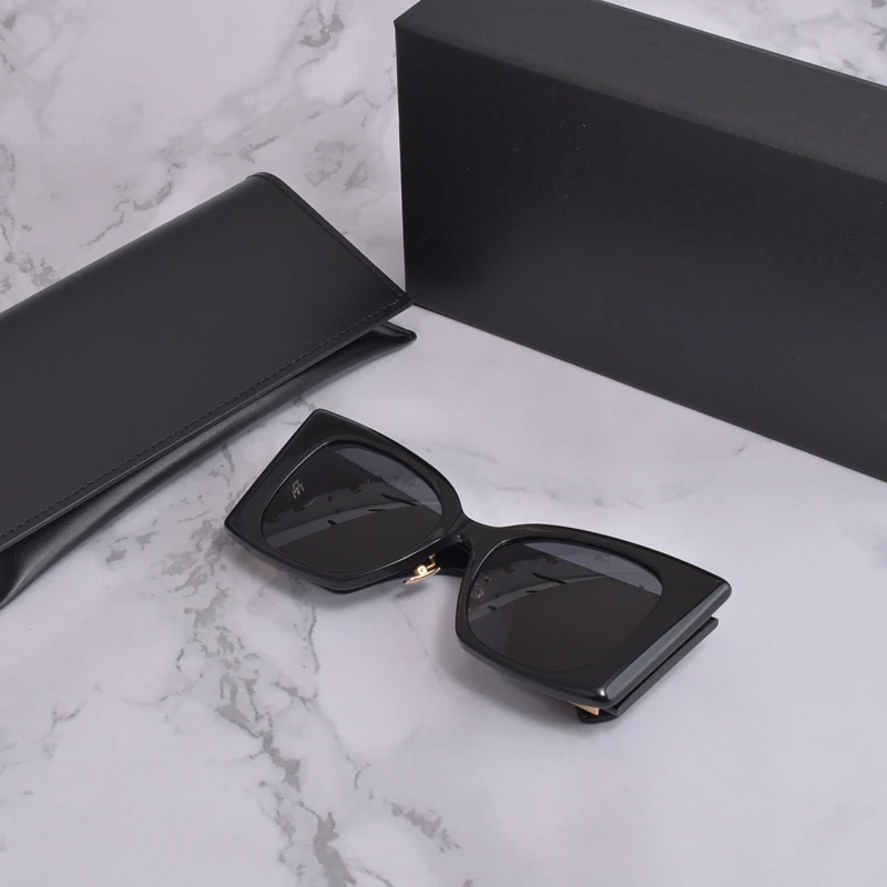

SAINT luxury women Sun glasses trendy Acetate Polarizing women glasses UV400 lenses car driving sunglasses With original box