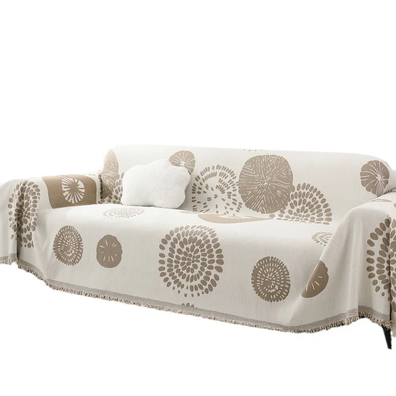 Новое простое полотенце для дивана 1/2/3/4-местное полиэстер хлопок геометрическое