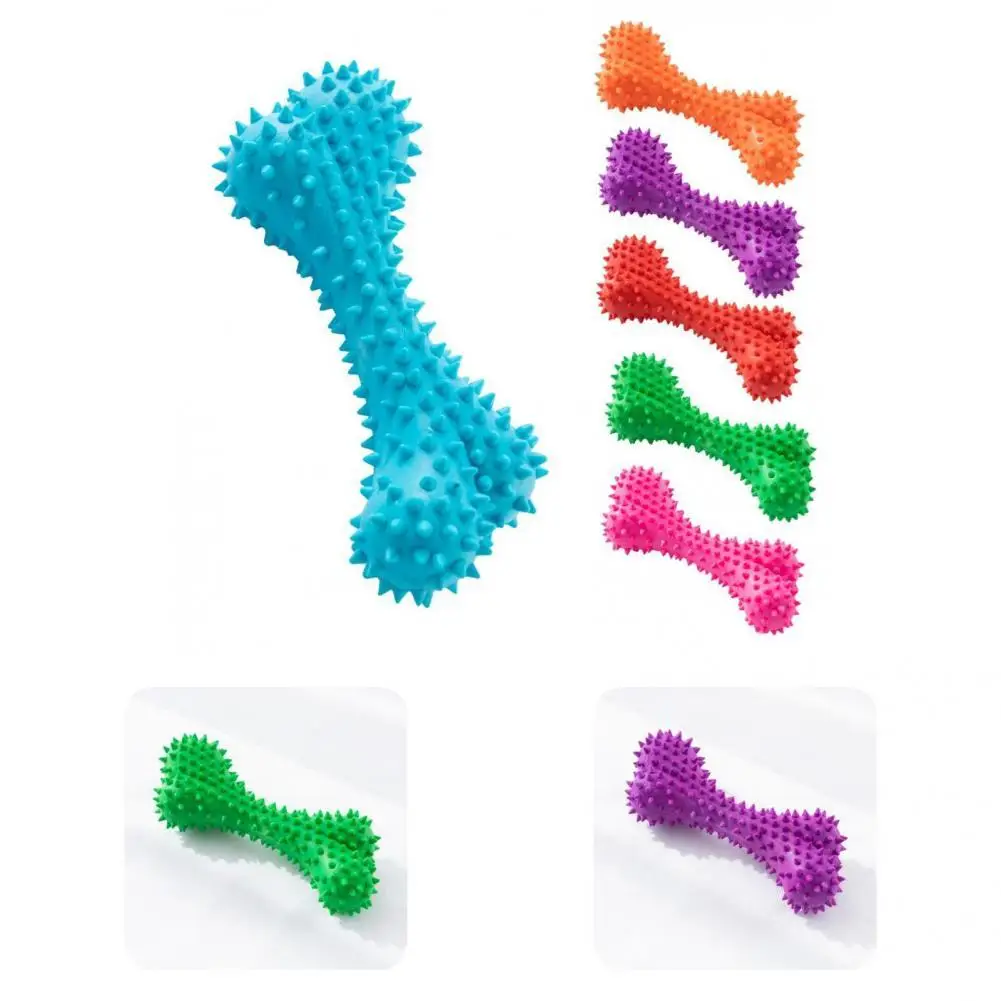 

Multifunctional Soft Texture Thorn Ball Multicolor Bones Chew Toy for Home