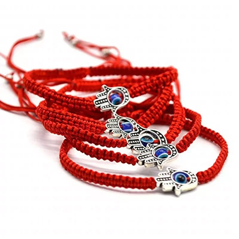 

Braided Rope Lucky Red String Bracelet Evil Eye Charm Bracelets for Women Bring You Lucky Peaceful Adjustable size