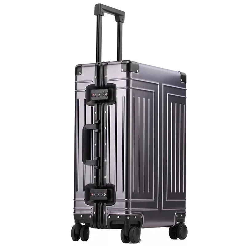 

business trolley suitcase bag spinner New top quality aluminum travel luggage boarding carry on rolling luggage S15210-S15224