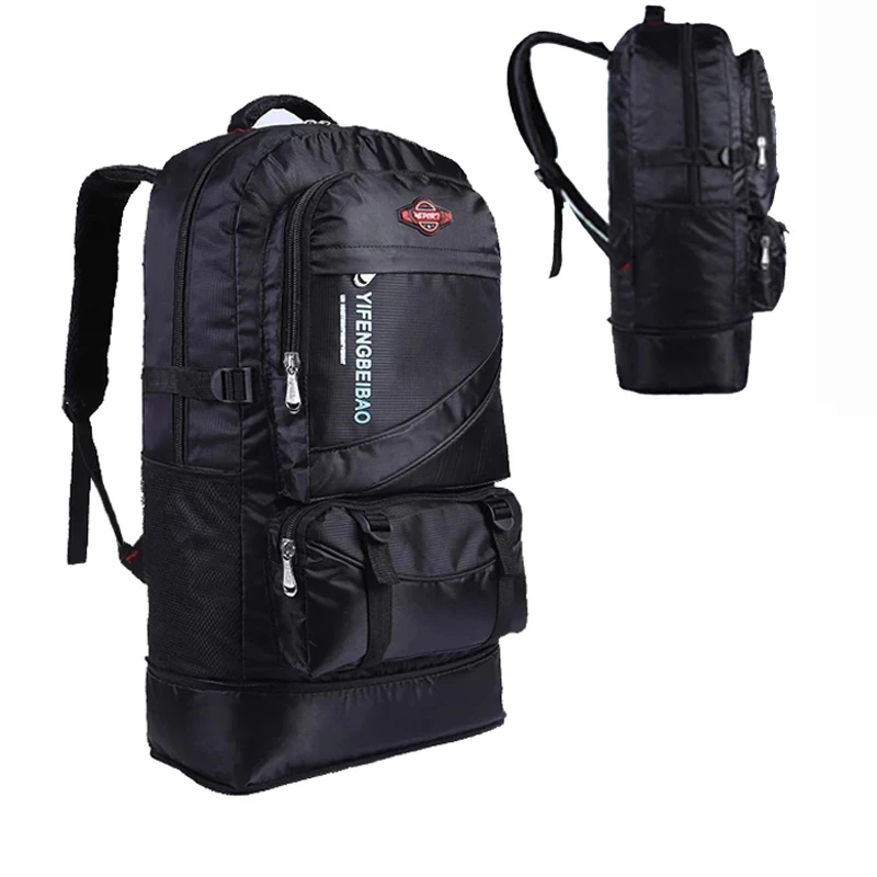 

60L Waterproof Men Nylon Backpack Travel Pack Sports Bag Pack Outdoor Mountaineering Hiking Climbing Camping Backpack For Male
