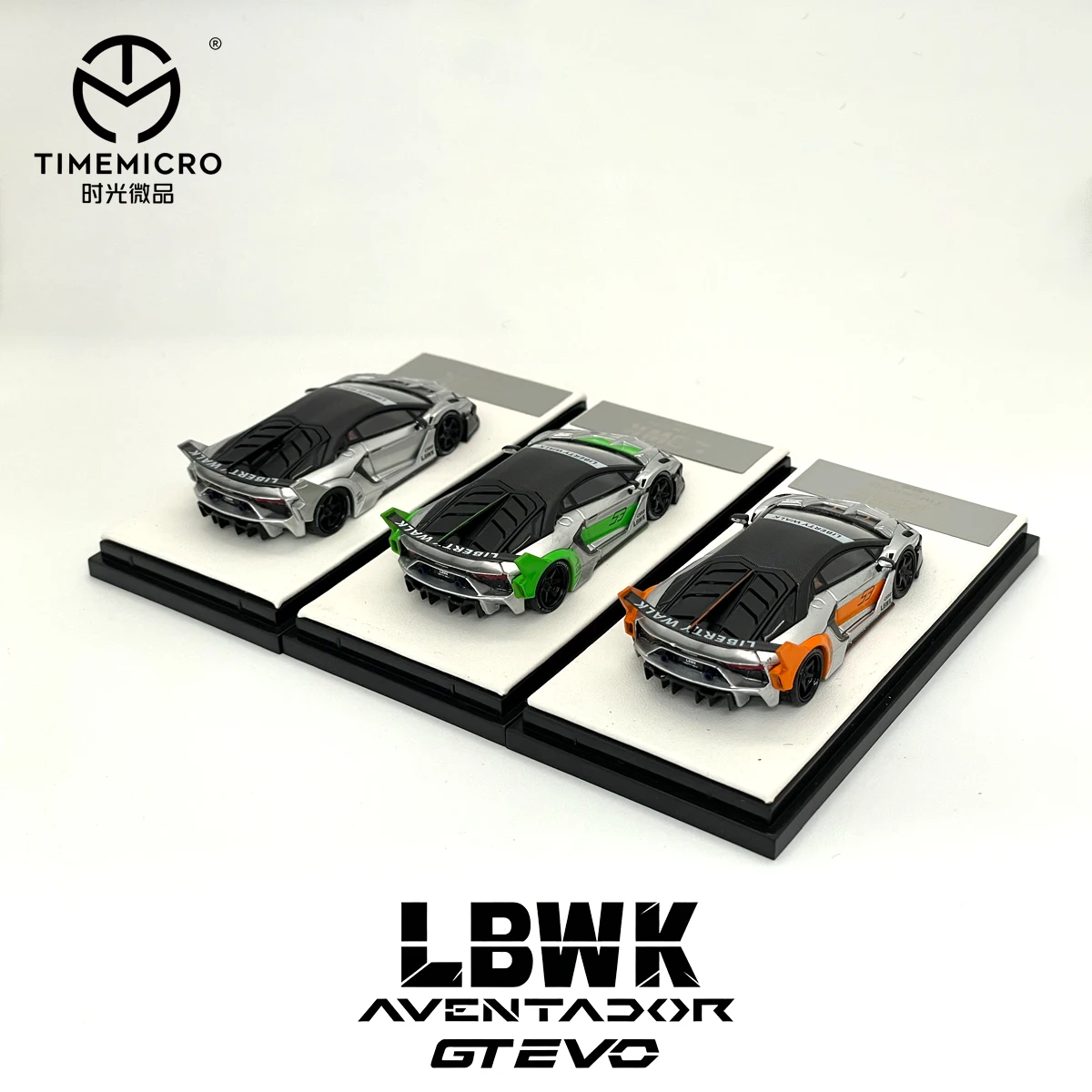 В наличии: Модель автомобиля LBWK 1:64 TimeMicro Aventador LP700 GT‑EVO Supercar Widebody Liberty Walk из литого металла. (art.: 3920dcc618197) - 3920dcc618197