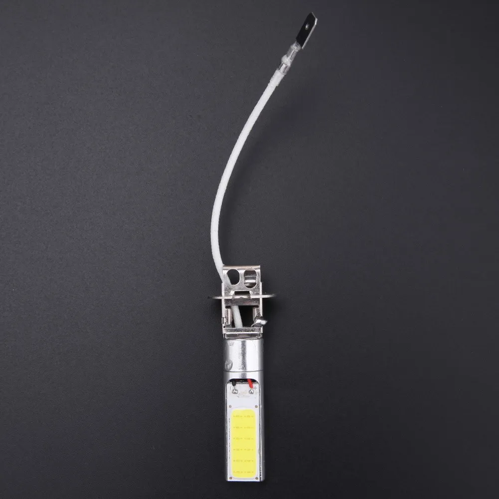 2 шт. H3 COB светодиодный яркий ксеноновый белый 6000K автомобильный противотуманный