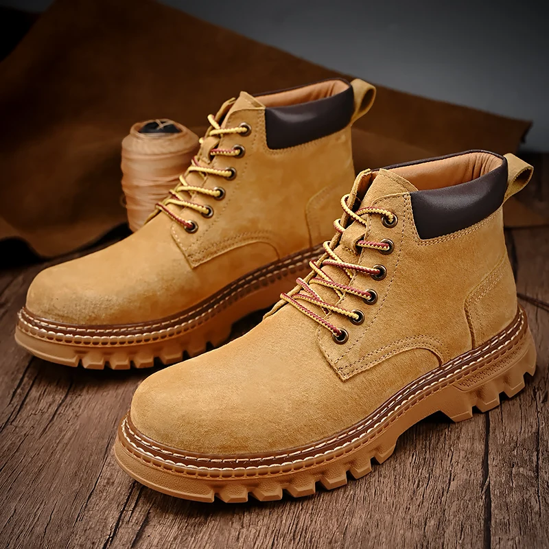 

Мужские кожаные водонепроницаемые ботильоны на шнуровке Chukka, классические оксфорды, Повседневная Деловая Рабочая повседневная обувь для мужчин