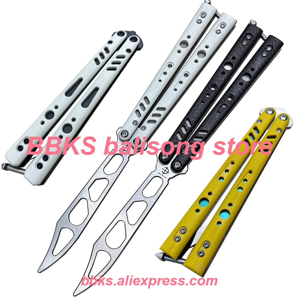 Baliplus BRS Rep(Replicant )Clone Balisong Trainer Butterfly нож для тренера D2 Blade G10, система втулок с титановой ручкой
