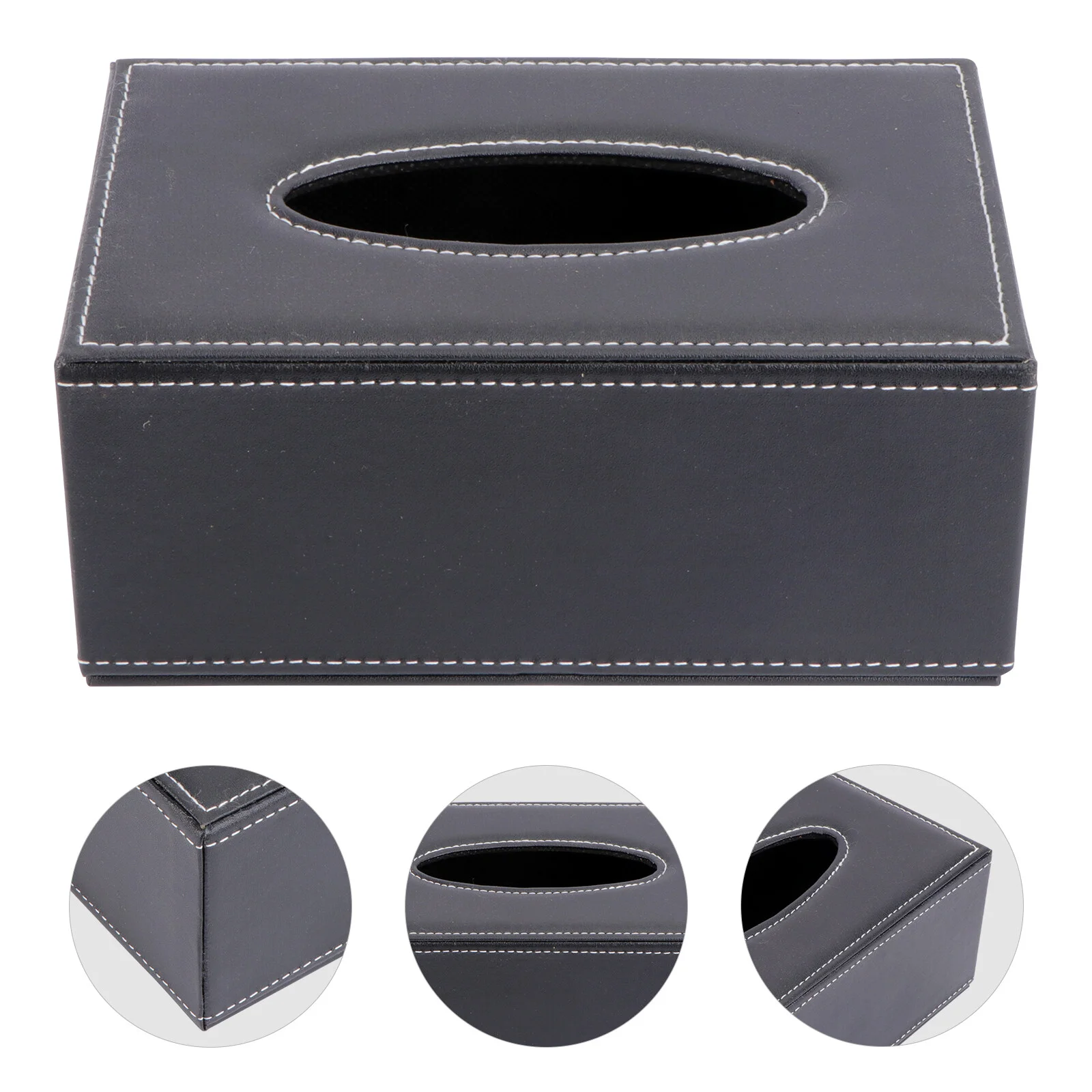 

Коробка для салфеток, диспенсер для салфеток, домашний держатель для салфеток, полезная коробка для хранения в автомобиле из искусственной кожи, стильный контейнер для офиса