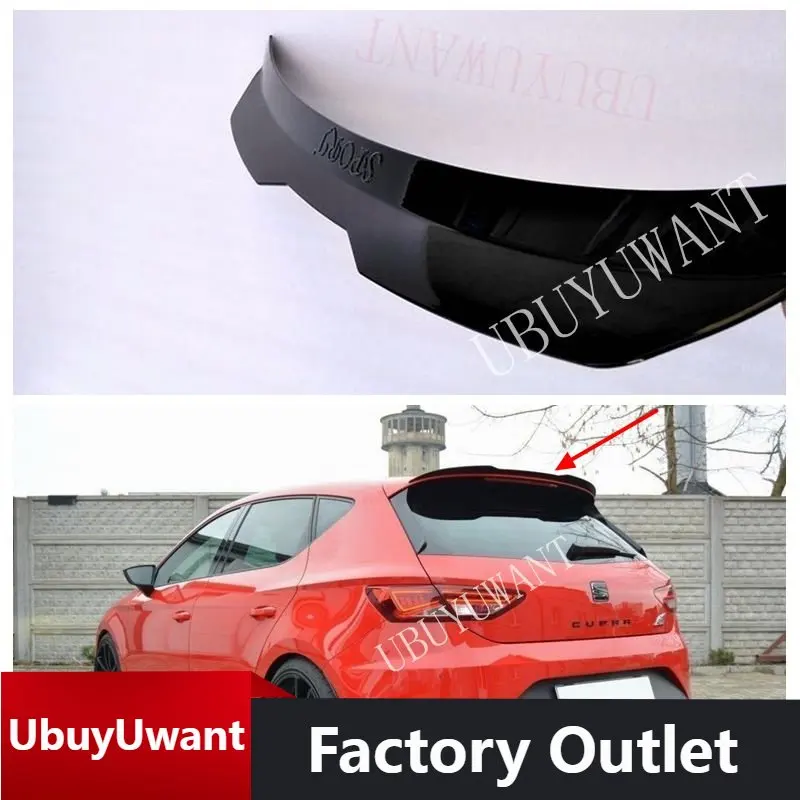 EPFBSQP для VOlkswagen Seat LEON спойлер губа 2000-2020 3 двери/5 двери ABS материал универсальный