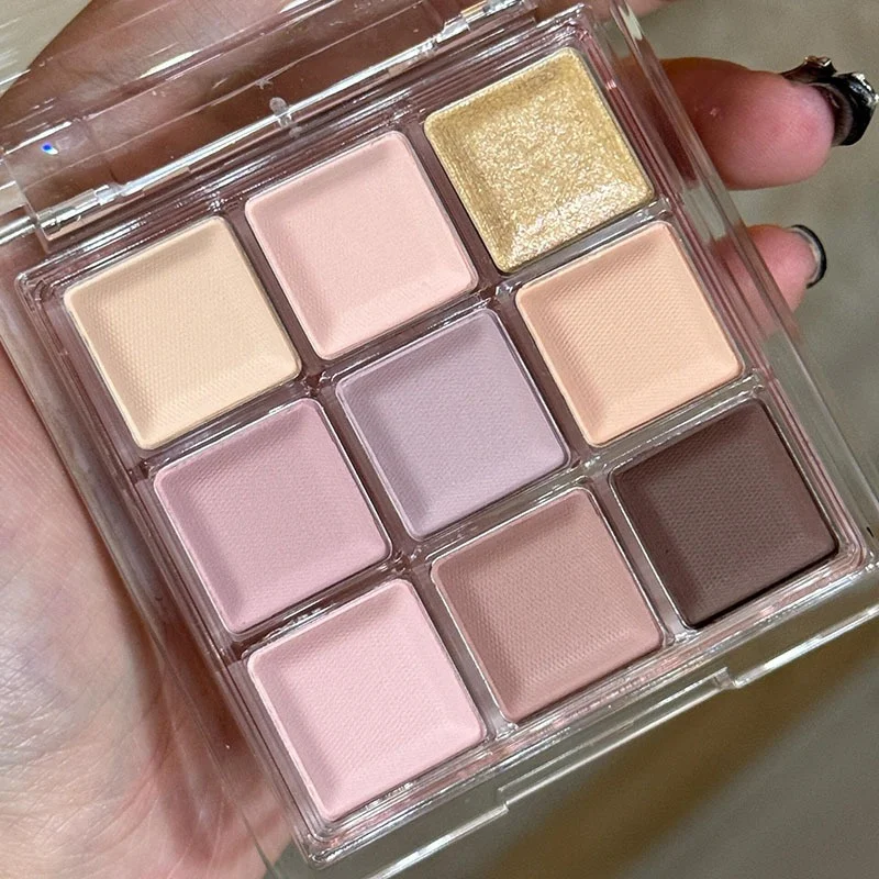 Палетка теней для макияжа глаз Шиммер матовые шоколадные коричневые