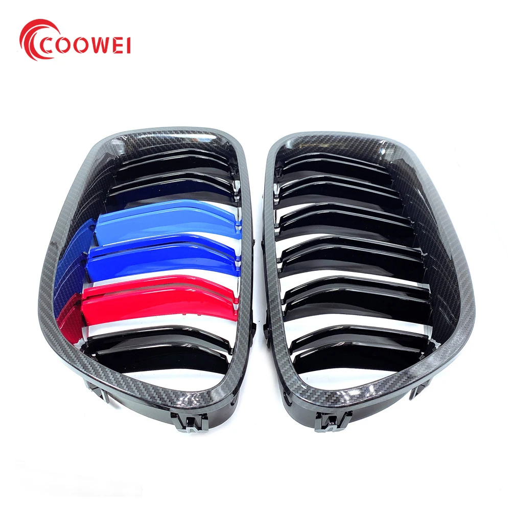 

УГЛЕРОДНЫЙ передний гриль для Bmw F20 F22 E46 E90 E92 F30 F34 F32 G30 E39 E60 F10 E84 F48 X3 X4 X5 X6 F06 F12 F01 F07 двойные линейные грили