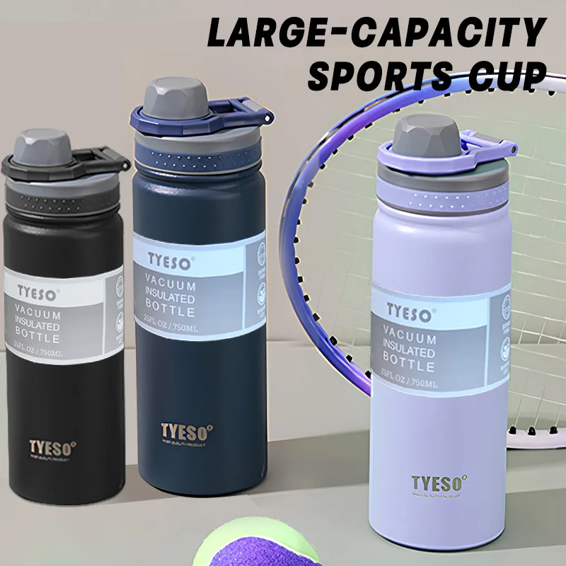 

Portable thermos bottles stainless steel water bottles double wall thermos bottles insulated cold drinks sports thermos cups