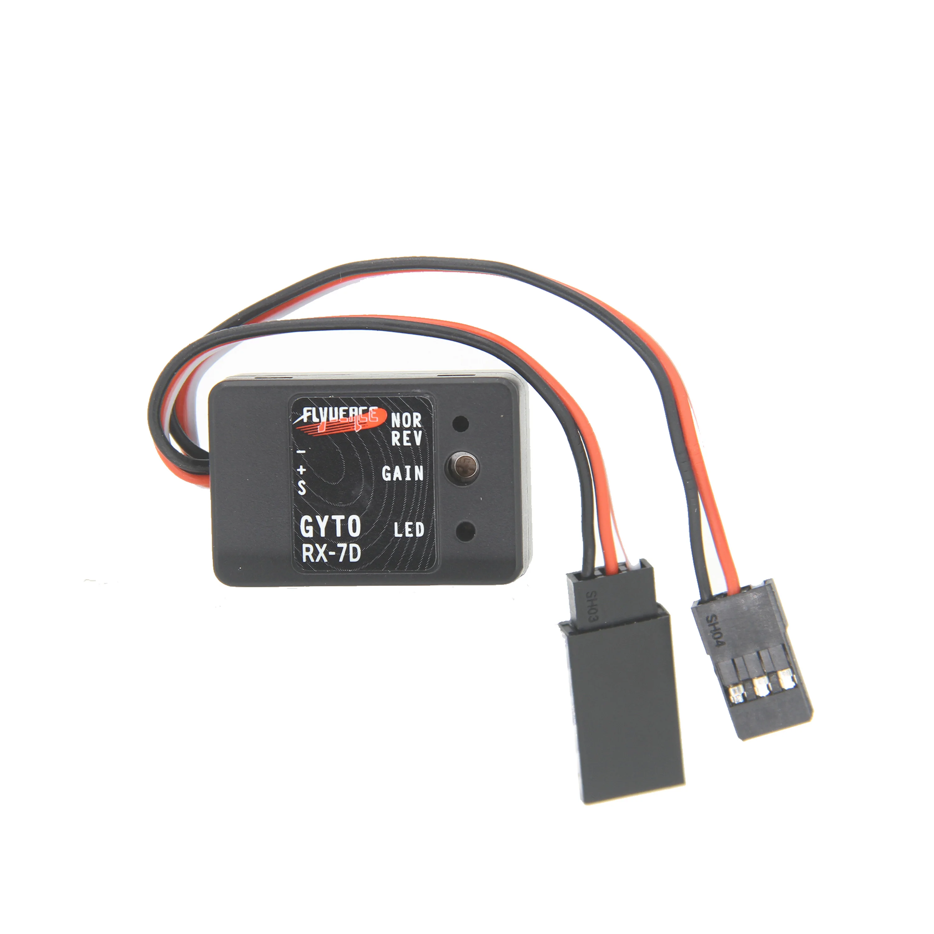 NEEBRC RX-7D Mini Gyro DC 4.8-7.4V Gyroscope for RC Car Drift Racing Vehicle Boat Digital/Analog Universal Receiver Transmitter