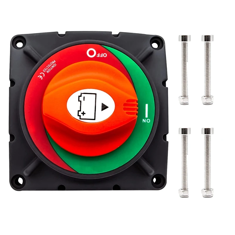 

RV Battery Disconnect Switch 12-48V 600A High Current Master Isolator Cut Off Switch for Marine Boat,Ship,Yacht,RV,Truck