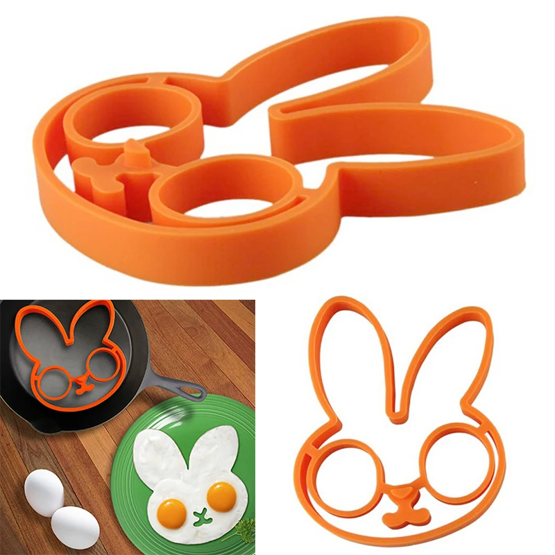 

Кухонный инструмент для готовки, уникальный дизайн, антипригарная силиконовая резиновая форма для яиц, форма для жарки кроличьих яиц, форма для жарки, устройство для формирования