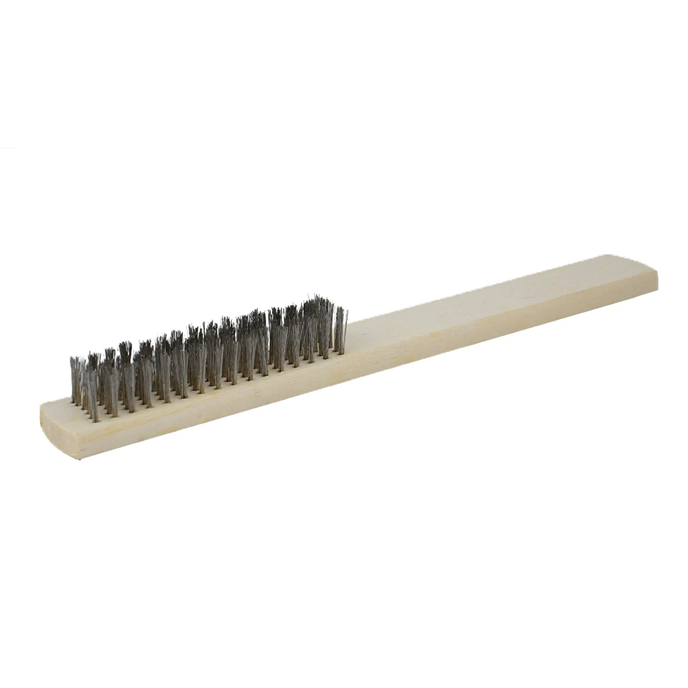 

3pcs Wood Handle Stainless Steel Wire Brush Copper Brush For Industrial Devices Surface/Inner Polishing Grinding Cleaning