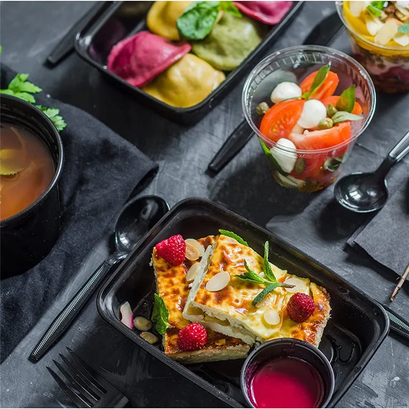 50 упаковок контейнеров для приготовления еды многоразовые контейнеры на вынос