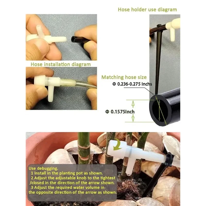 Комплект капельного орошения для сада с регулирующим клапаном Устройство полива