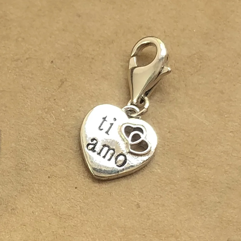 Ti Amo сердце висячие подвески для женщин романтический подарок стерлингового