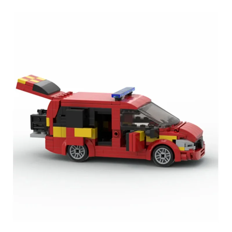 MOC Speed Champion MOC-98848 пожарная бригада командный автомобиль игрушечный строительный